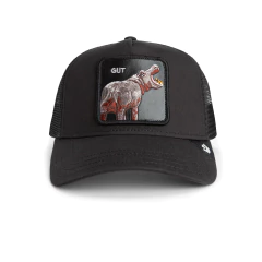 gorra goorin bros negra gut hippo trucker hipopotamo. coleccion 2025. tienda oficial gb colombia.