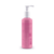 Frasco de sabonete para peles sensíveis, 130 ml, com pump branca e rótulo rosa.