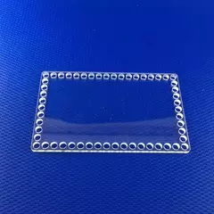 Base Crochê Acrílica Retangular 15x20- CESTOS FIO DE MALHA