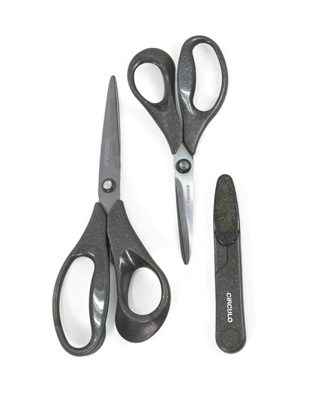 Kit Tesouras Gliter 3 Pecas - Preto - comprar online