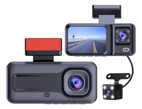 Câmera Veicular 170° p/ Carro Uber ,Taxi Gravação Frontal, Retrovisor e Traseira DVR Automotivo Full HD - comprar online