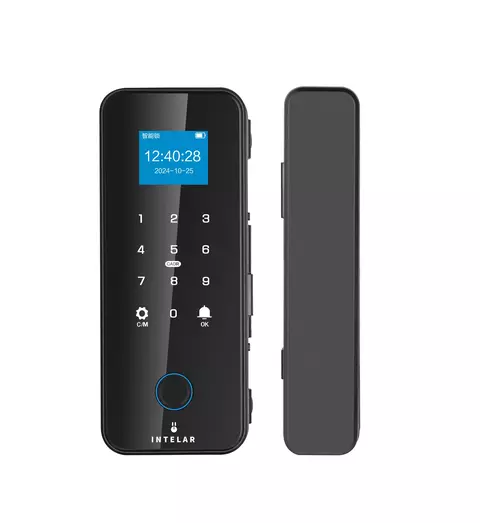 Fechadura Eletrônica VX7 Para Porta de Vidro Tuya APP Wifi