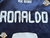 Real Madrid Suplente (azul) RETRO 2011. #7 Ronaldo. Parche UEFA Champions League