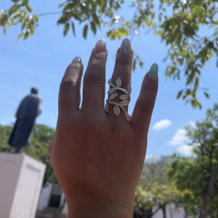 Anillo hojitas - Joyería KENA