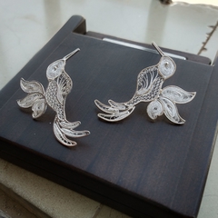 Aretes Colibrí en plata