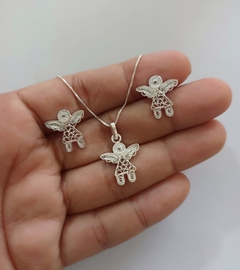 Juego Angelitos en plata