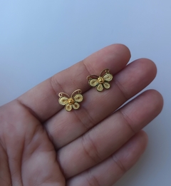 Topos mariposita baño de oro