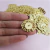 kit 50 Tag Oval Dourada + 50 Chaton 10x14mm - comprar online