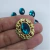 kit 50 Tag Oval Dourada + 50 Chaton 10x14mm na internet