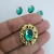 kit 50 Tag Oval Dourada + 50 Chaton 10x14mm - comprar online