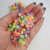 Entremeio Letra Quadrado colorido pct 20g