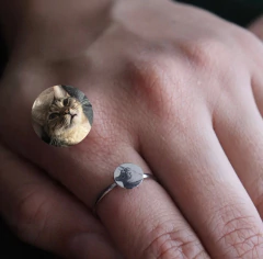 Anel Regulável Círculo de Amor Personalizado (Aço Inox)- Nasp - comprar online