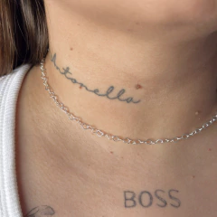 Choker corações vazados