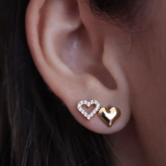 Brinco Duplinha Coração