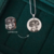 Colar Personalizado Medalha G Banho Prata: Recordações Eternas (Foto, Homenagem, QR Code) - Nasp