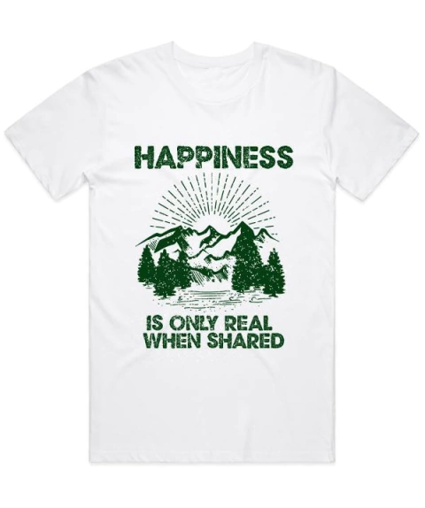 Camiseta - Happiness is only real when shared