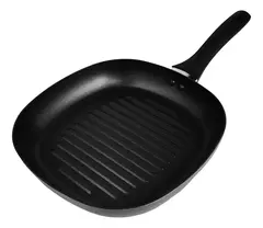 Bifera Plancha Para Bife Hudson 26 Cm Antiadherente Color Negro