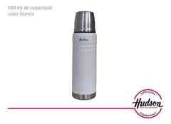 Termo Hudson 500 Ml Acero Blanco De Acero Inoxidable en internet