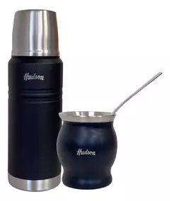 Hudson Termo 750 Ml+ Mate Copa Negro