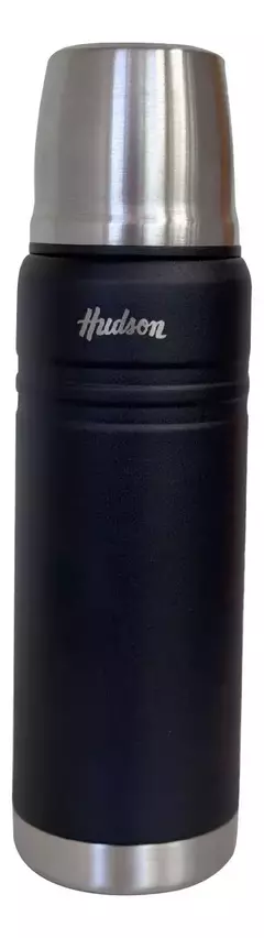 Termo Hudson Acero Negro De Acero Inoxidable 500 Ml