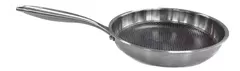 Sarten 26cm Acero Inoxidable Hudson Color Aluminio