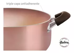 Cacerola Antiadherente Ceramico Hudson 20 Cm Color Cobre - tienda online