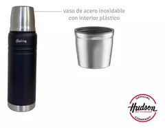 Termo Hudson Acero Negro De Acero Inoxidable 500 Ml - comprar online