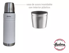 Termo Hudson 500 Ml Acero Blanco De Acero Inoxidable - AMODO ORDEN