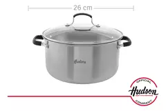 Cacerola Hudson Acero Inoxidable 26cm Inducción Triple Fondo - comprar online