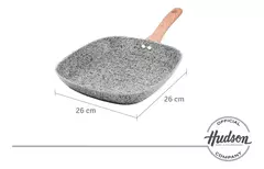 Bífera Hudson Granito Stone Aluminio Forjado 26cm Inducción Color Gris en internet