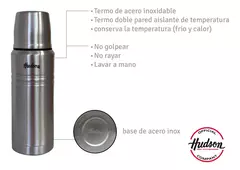 Termo Hudson 750 Ml Acero Pulido De Acero Inoxidable en internet