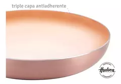 Bateria De Cocina Ceramica Antiadherente Hudson Set 5 Pcz Color Cobre en internet