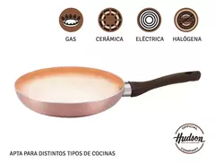 Sarten Ceramica Hudson Antiadherente Aluminio 24cm Color Cobre en internet