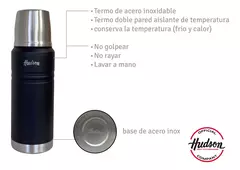 Termo Hudson Acero Negro De Acero Inoxidable 750 Ml - AMODO ORDEN