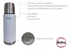 Termo Hudson Acero Blanco De Acero Inoxidable 750 Ml - AMODO ORDEN