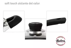 Batería De Cocina Hudson KitchenWare 09-10016N 5 Piezas Antiadherente Aluminio Color Negro - AMODO ORDEN