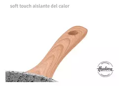 Bífera Hudson Granito Stone Aluminio Forjado 26cm Inducción Color Gris - AMODO ORDEN