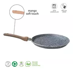 Sarten Panquequera De Aluminio 22 Cm Linea Hudson Stone Color Gris - tienda online