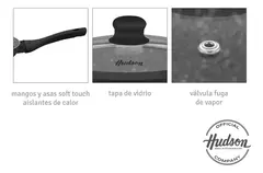 Bateria Hudson Antiadh Black Granite Granito Negro 7 Piezas - tienda online