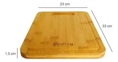 Tabla Picar Corta Hudson Madera Bambú Cocina 23x33 Cm en internet