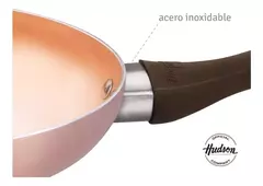 Sarten Ceramica Hudson Antiadherente Aluminio 24cm Color Cobre - tienda online