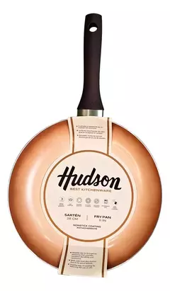 Imagen de Sarten Hudson 28 Cm Antiadherente Ceramica Mango Siliconado Color Cobre