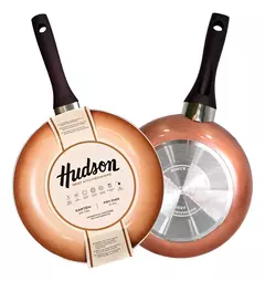 Sarten Hudson 28 Cm Antiadherente Ceramica Mango Siliconado Color Cobre - comprar online