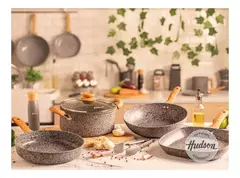 Sarten Hudson Granito Stone Aluminio Forjado 24cm Inducción Color Gris en internet