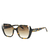 Óculos de Sol Ana Hickmann Animal Print Preto e Branco - HI90006 G21 54X21 145 3N - comprar online