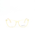 Armação Aviatore Amarelo Cristal e Dourada - E2144 C1 56X17-140