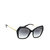 Óculos de Sol Dolce Gabbana Preta e Dourada - DG 4399 501/8G 56X20 145 3N - comprar online