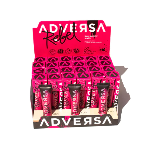 Base Vegana Matte Rebel - Adversa Makeup - BOX DISPLAY 24UN + PROVADOR - comprar online