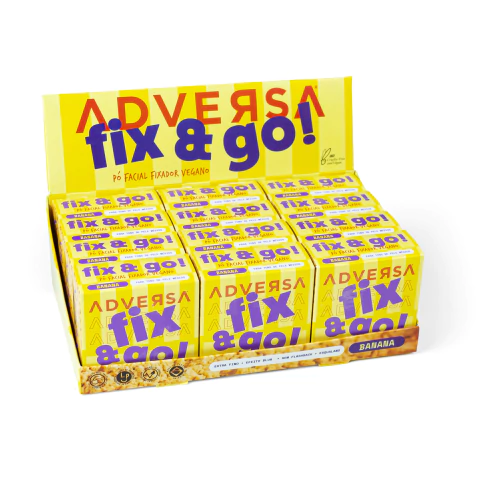 Pó Fixador Vegano Fix & Go! Banana Adversa Makeup - BOX 12 UN - comprar online