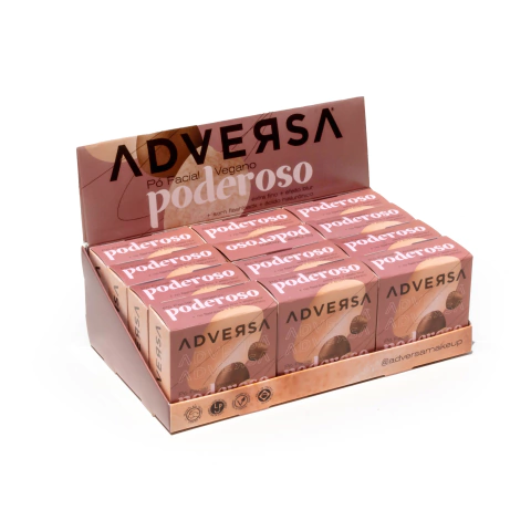 Pó Facial Vegano Poderoso Adversa Makeup - BOX 12 UN - comprar online
